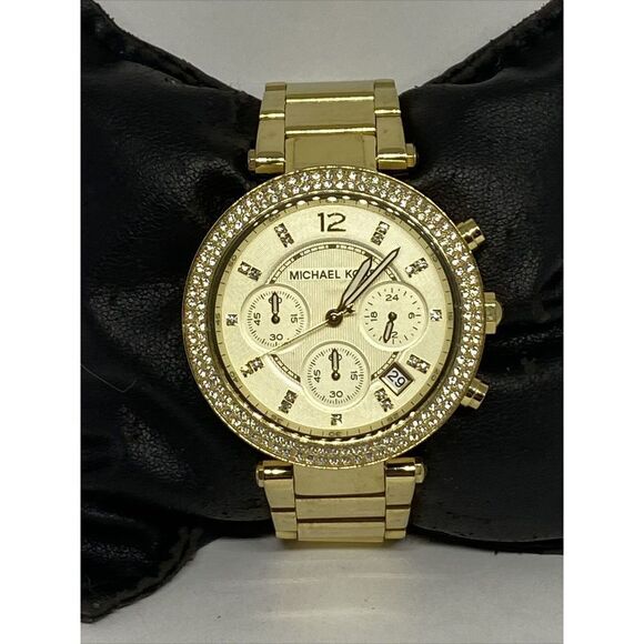 Michael Kors Parker MK5354 Women Stainless Steel Analog Dial Quartz Watch VK687 - Picture 3 of 12